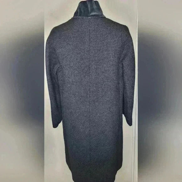 Vintage Town and Country Long Black Union Made Coat Womens - Picture 7 of 10